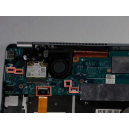 Dell Inspiron 14-7437 Замена теплового вентилятора охлаждения